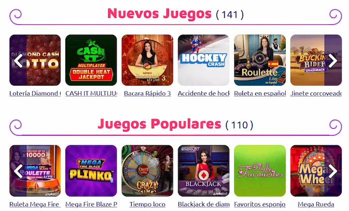 Spin Genie Casino Juegos