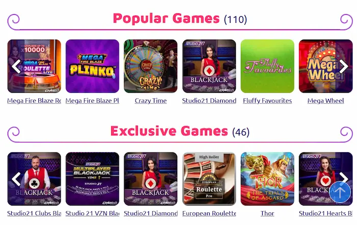 Spin Genie Casino games